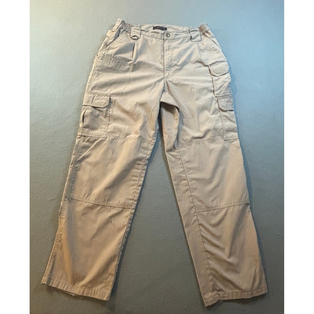 5.11 Tactical Ripstop Cargo Pants Mens 32x30 Tan Khaki Workwear Outdoor